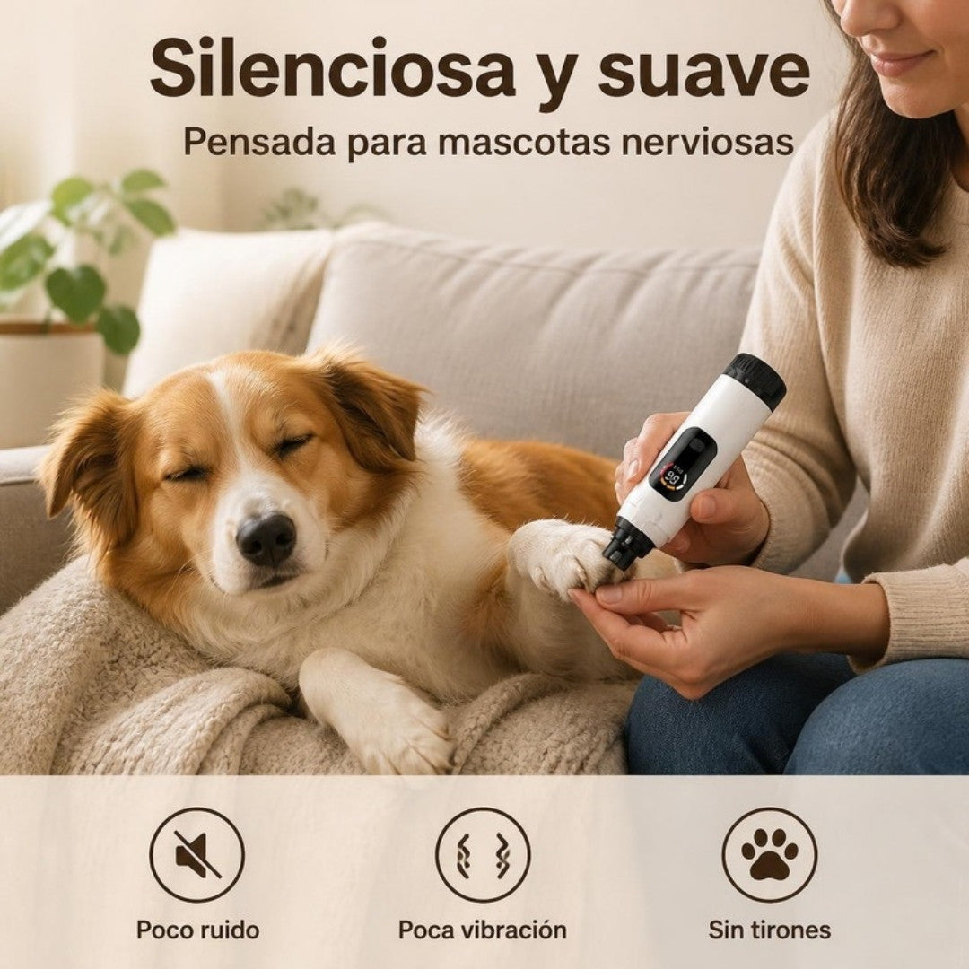 Lima silenciosa y suave para mascotas nerviosas