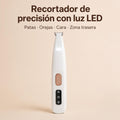 Recortador de precisión con luz LED para patas, orejas, cara y zona trasera
