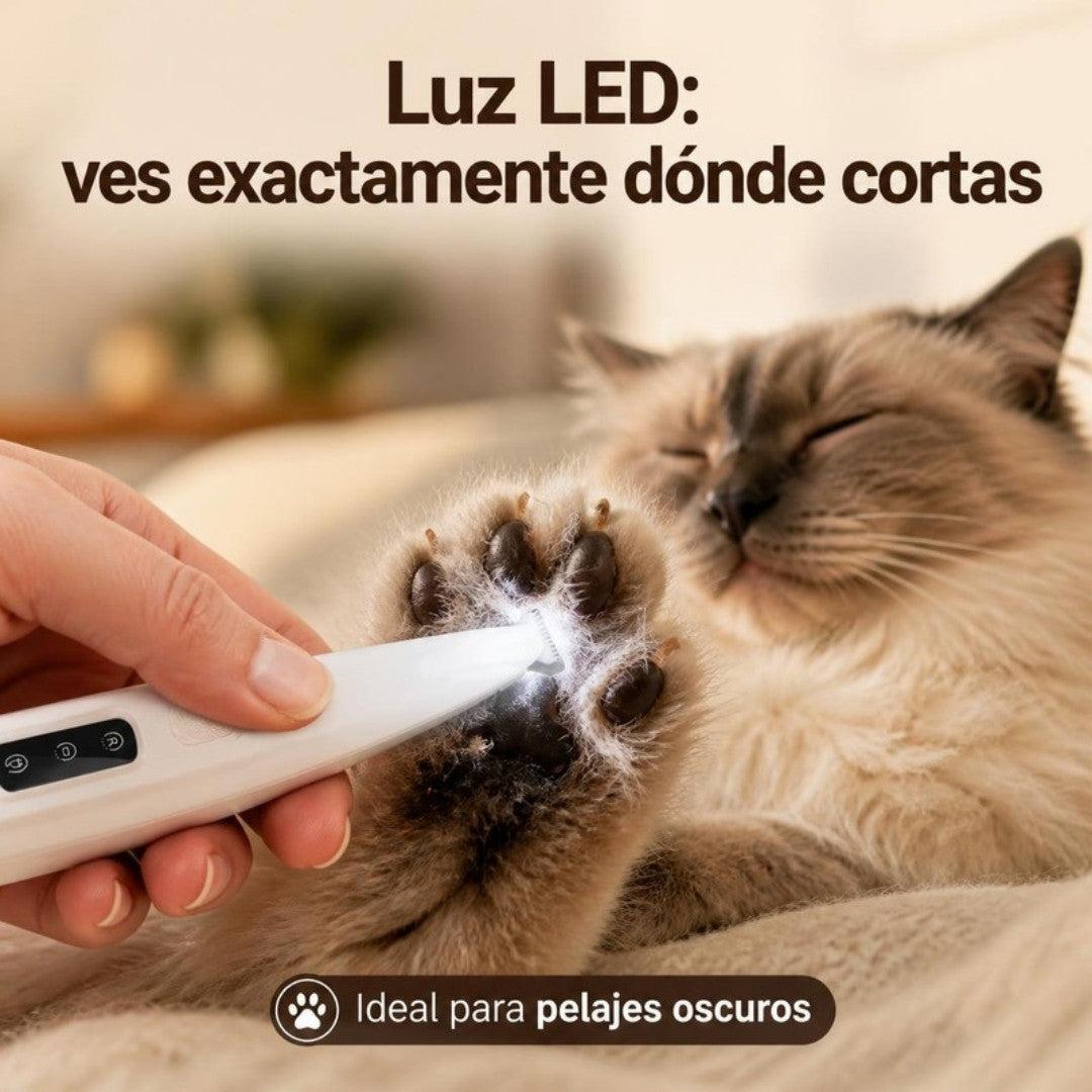 Luz LED para ver exactamente dónde cortas